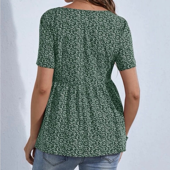 SHEIN maternity button peplum top - Picture 3 of 5